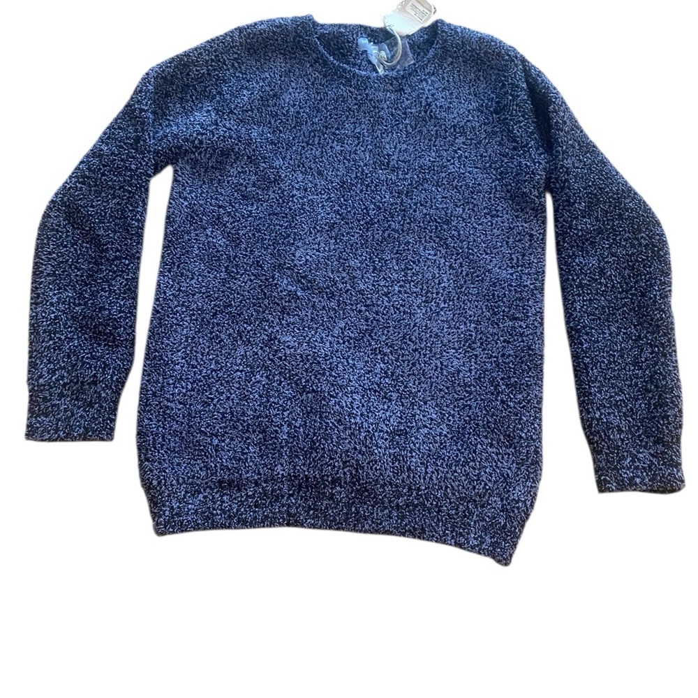 Barefoot Dreams Women’s Crew Pullover Blue Black Warm Soft Sweater NEW size XS